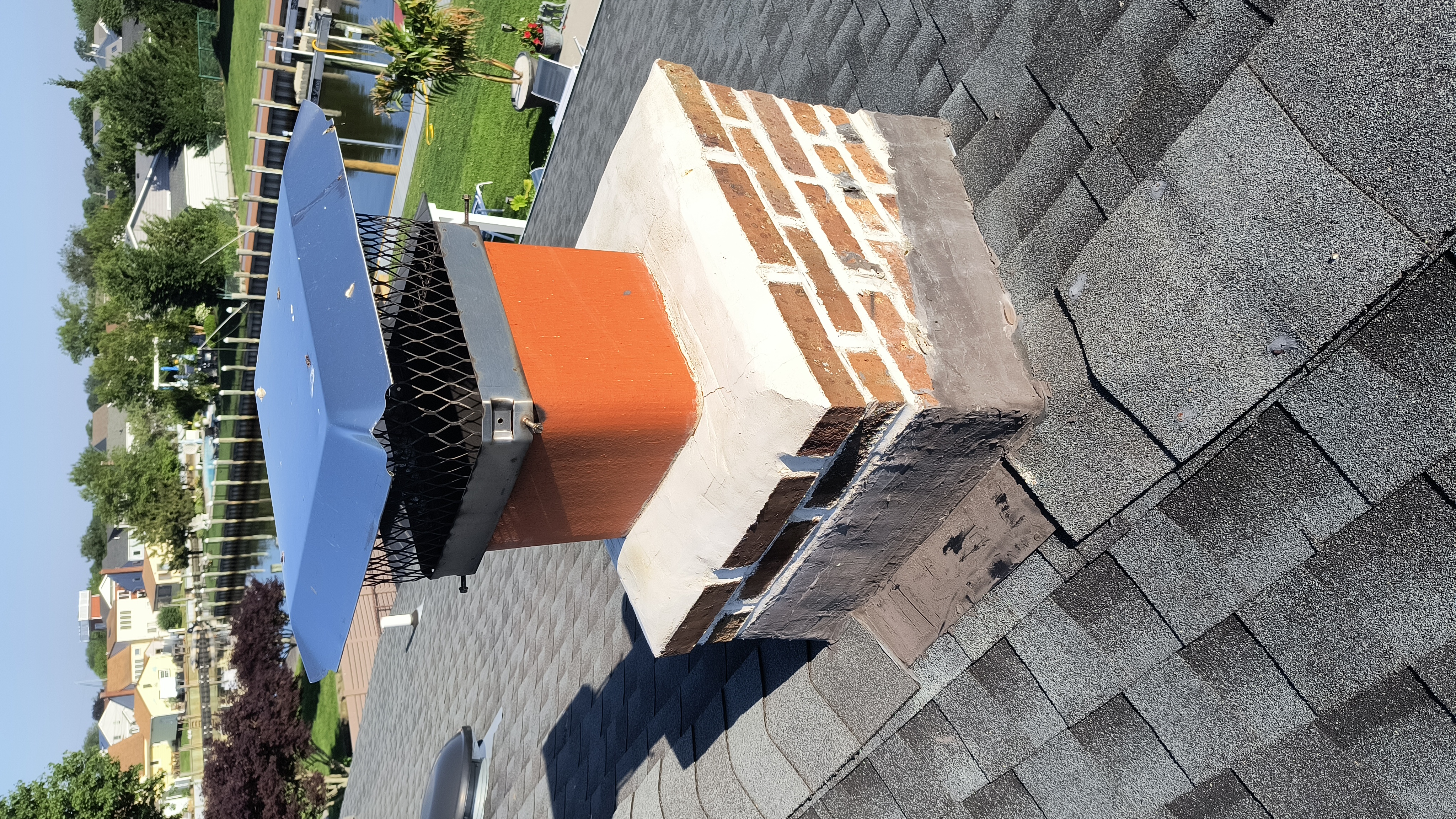 Full chimney masonry rebuild and restoration in Wantagh, NY